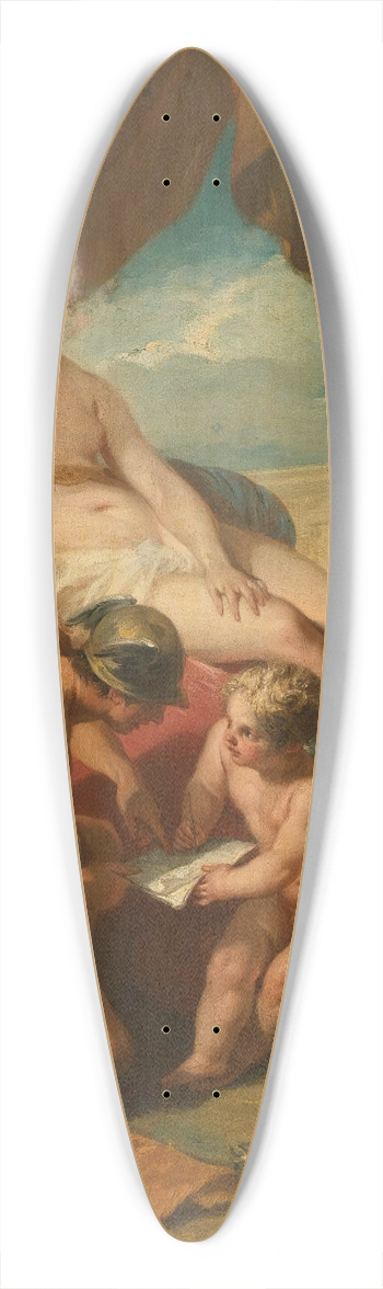 Jacques Dumont - The Education Of Cupid 39.3 inch art pintail longboard deck