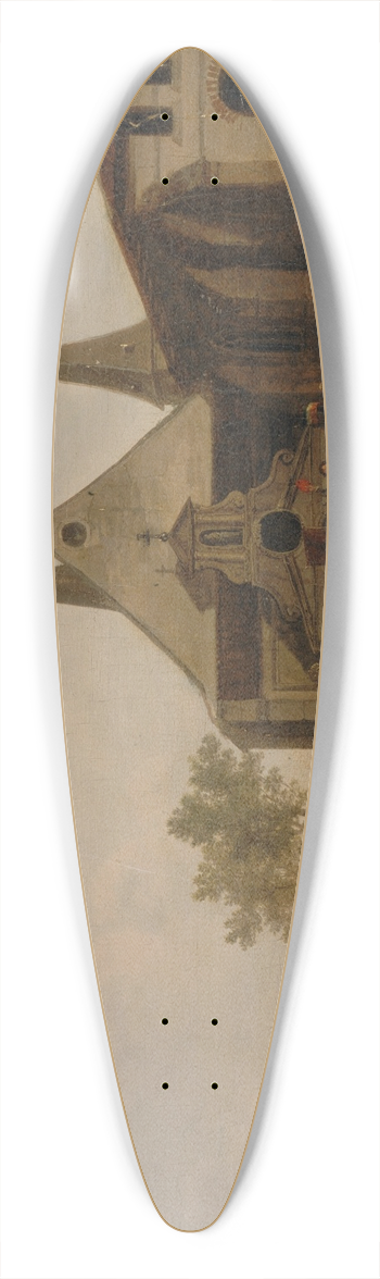 Jacques Franois Joseph Swebach-Desfontaines - Pillage dune glise pendant la Rvolution 39.3 inch art pintail longboard deck