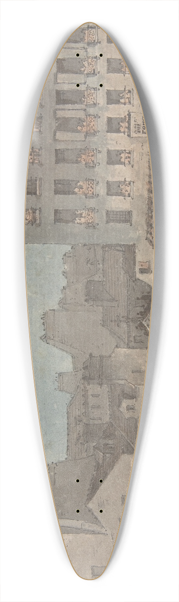 Jacques-Franois-Joseph Swebach - Louis XVI Entering Paris, October 6, 1789 39.3 inch art pintail longboard deck