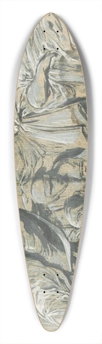 Jacques Gamelin - The Rape of the Sabines 39.3 inch art pintail longboard deck