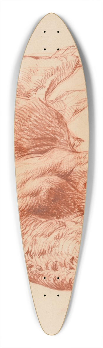Jacques-Raymond Brascassat - Taurillon 39.3 inch art pintail longboard deck