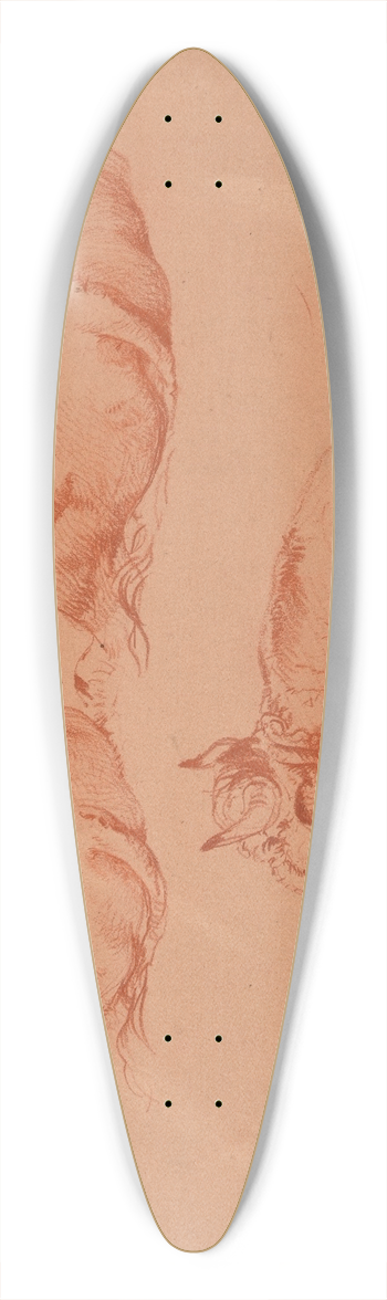 Jacques-Raymond Brascassat - tude de trois vaches couches 39.3 inch art pintail longboard deck