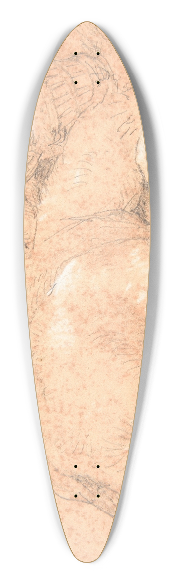 Jacques-Raymond Brascassat - Veau couch 39.3 inch art pintail longboard deck