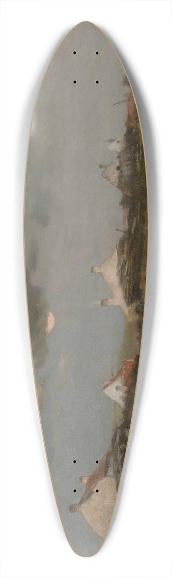 Jacques Rosseels - De duinen van het Zoute in Knokke-Heist 39.3 inch art pintail longboard deck