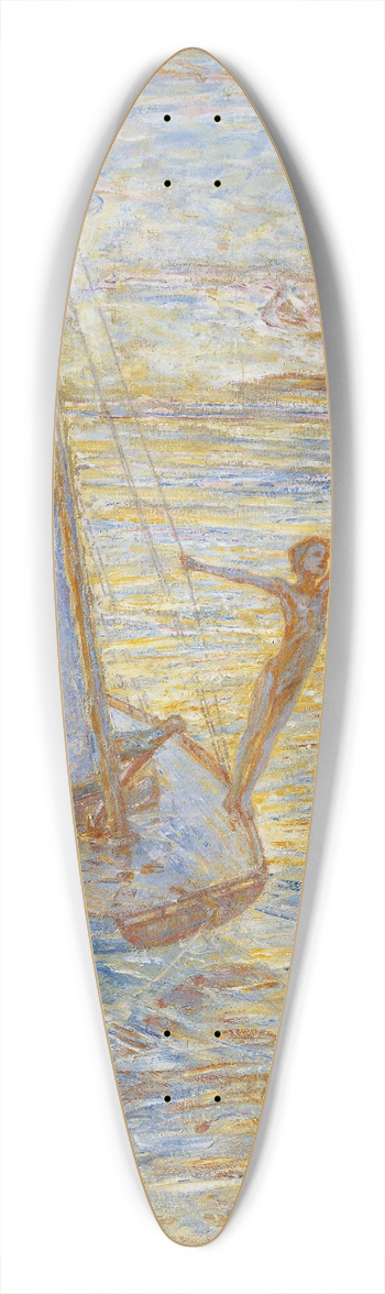 J.A.G. Acke - Morning Air 39.3 inch art pintail longboard deck