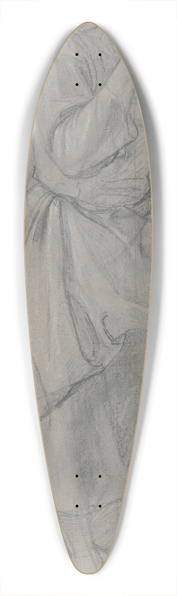 Jakob Becker - Alte Buerin, sich auf eine Harke sttzend 39.3 inch art pintail longboard deck