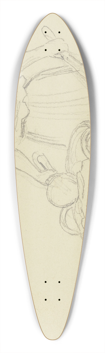 Jakob Becker - Bauernmdchen mit Schubkarren 39.3 inch art pintail longboard deck