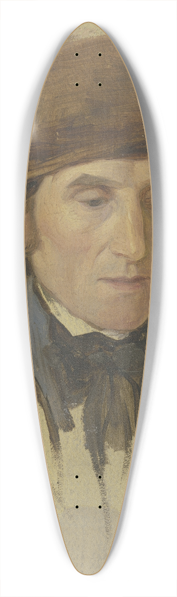 Jakob Becker - Farmer with a fur cap 39.3 inch art pintail longboard deck
