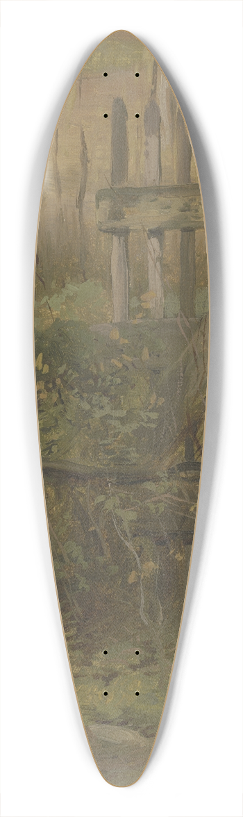 Jakob Becker - Gartentor aufs Feld fhrend 39.3 inch art pintail longboard deck