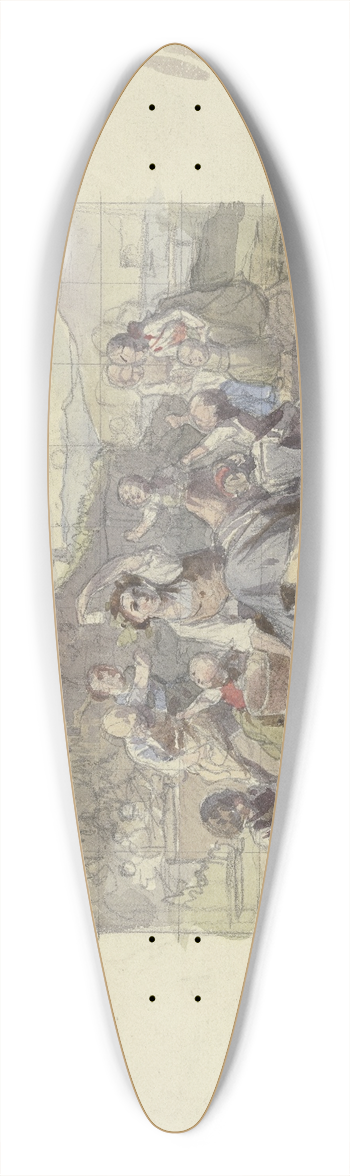Jakob Becker - Grape harvest 39.3 inch art pintail longboard deck