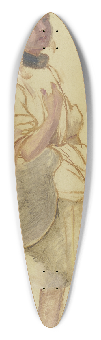 Jakob Becker - Hessian reaper 39.3 inch art pintail longboard deck