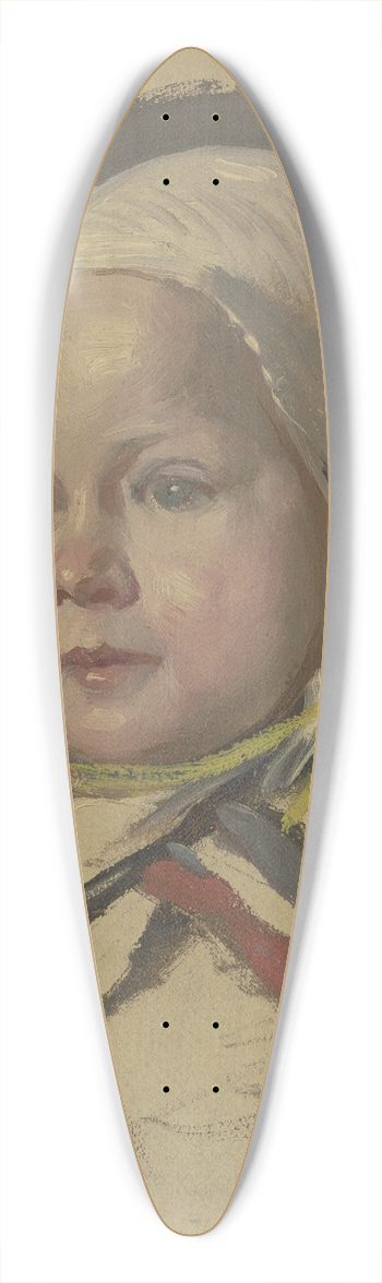 Jakob Becker - Kleines Kind mit weiem Hubchen 39.3 inch art pintail longboard deck