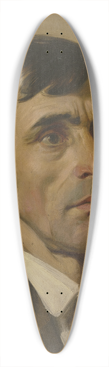 Jakob Becker - Portrait study of a man 39.3 inch art pintail longboard deck