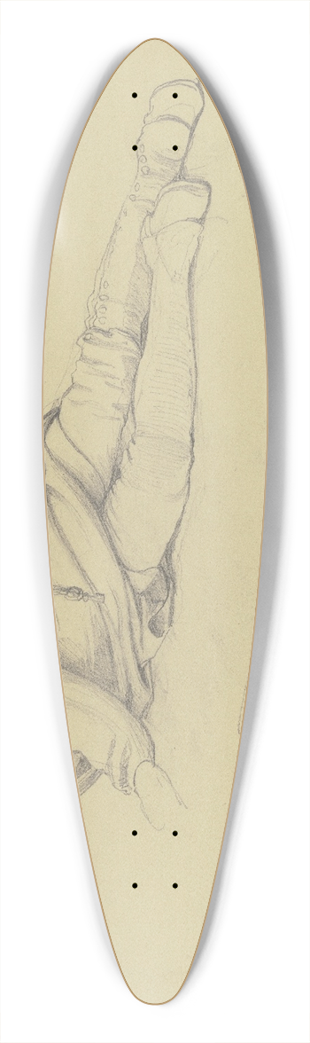 Jakob Becker - Sleeping farmer 39.3 inch art pintail longboard deck