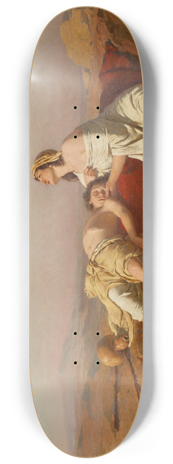 Josef Straka - Hagar und Ismael in der Wste 8.25 inch art skate deck