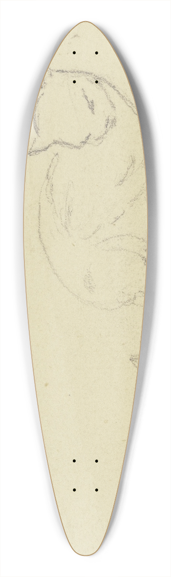 Jakob Becker - Study sheet; Cats 39.3 inch art pintail longboard deck