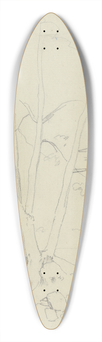 Jakob Becker - Tree 39.3 inch art pintail longboard deck
