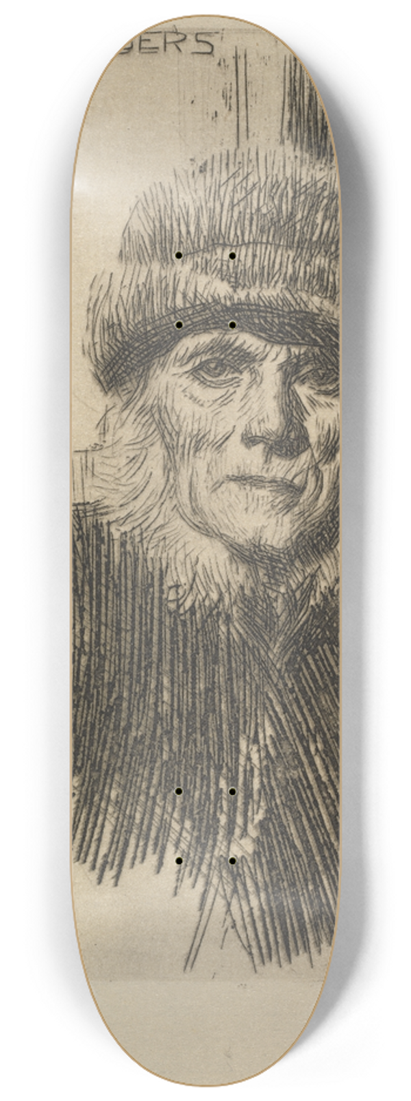 Anders Zorn - Dalecarlian Peasant 8.25 inch art skate deck
