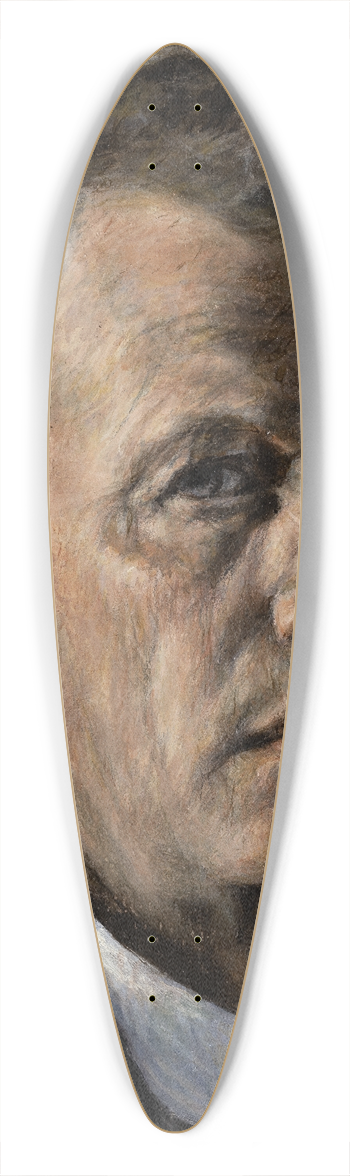 Jakob Nussbaum - Self-portrait 39.3 inch art pintail longboard deck