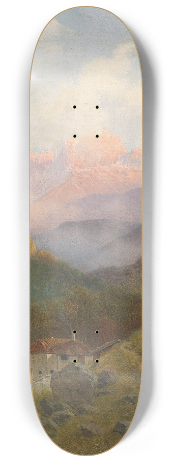 Josef von Schlgl - Blick auf den Rosengarten 8.25 inch art skate deck