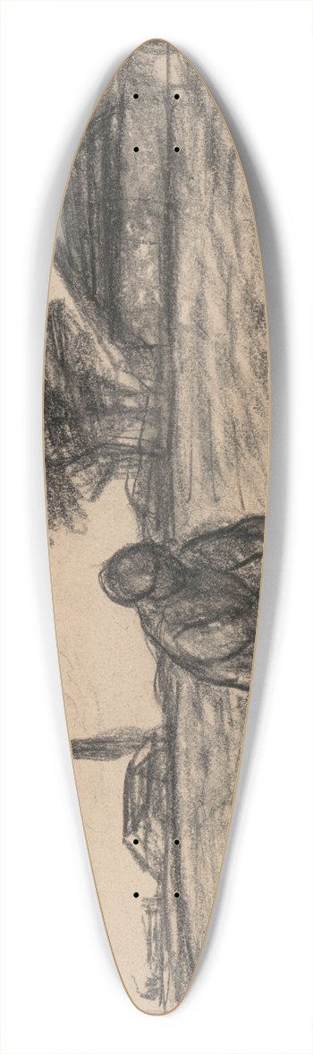 Jakob Smits - The Mower 39.3 inch art pintail longboard deck