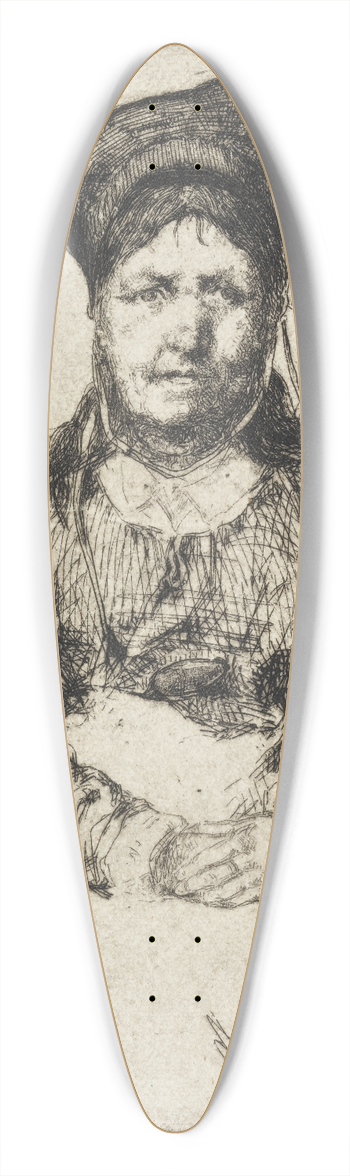 James Abbott McNeill Whistler - La Rtameuse 39.3 inch art pintail longboard deck