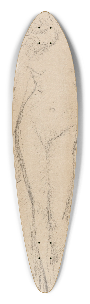 James Abbott McNeill Whistler - Nude Model, Standing 39.3 inch art pintail longboard deck