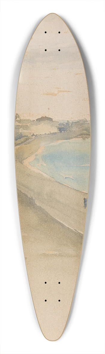 James Abbott McNeill Whistler - St. Ives; Cornwall 39.3 inch art pintail longboard deck