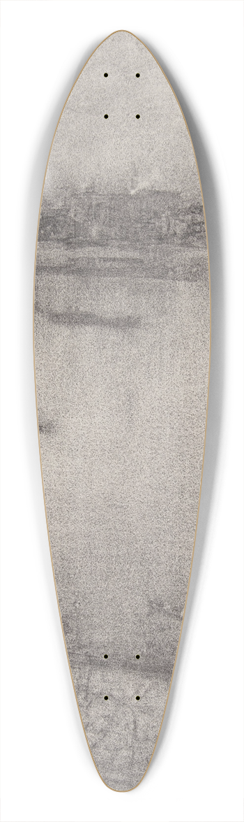 James Abbott McNeill Whistler - The Thames 39.3 inch art pintail longboard deck