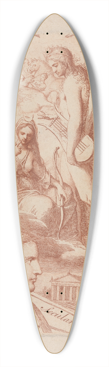 James Barry - Horatius 39.3 inch art pintail longboard deck