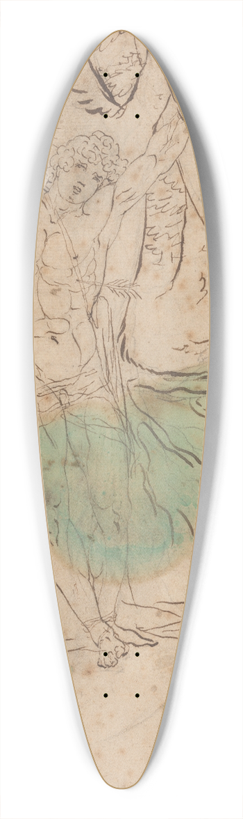James Barry - Study for Saint Sebastian 39.3 inch art pintail longboard deck