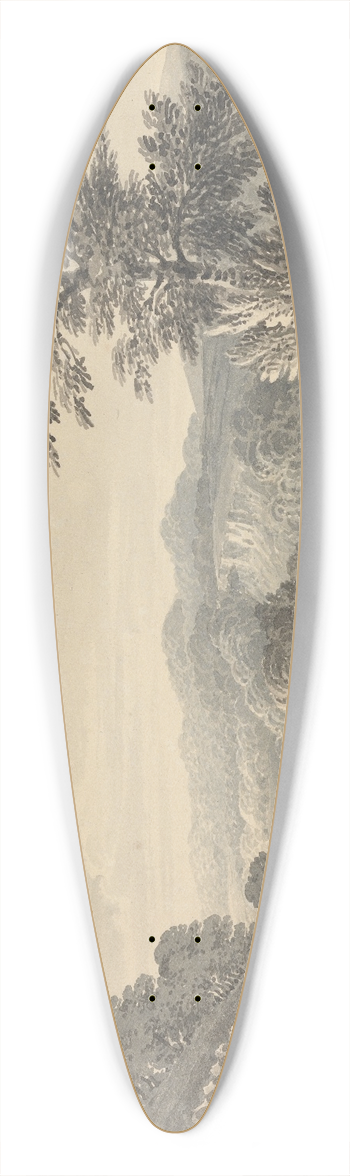James Bourne - Alderwasley, Derbyshire 39.3 inch art pintail longboard deck