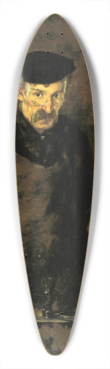 James Carroll Beckwith - The Blacksmith 39.3 inch art pintail longboard deck