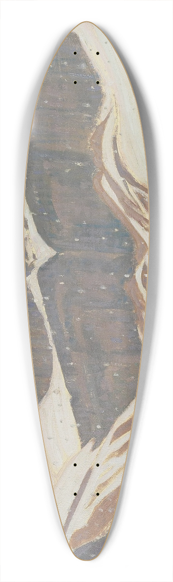 James Edward Hervey MacDonald - Mountain Solitude (Lake Oesa) 39.3 inch art pintail longboard deck