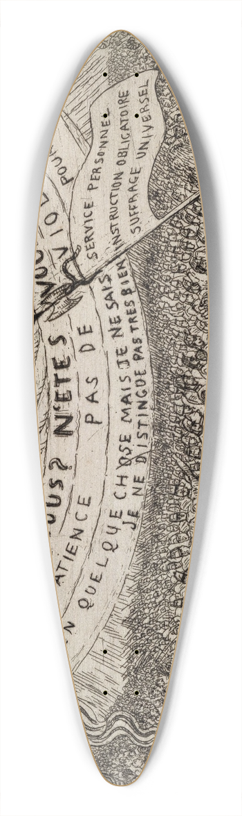 James Ensor - Belgium in the XIXth Century 39.3 inch art pintail longboard deck