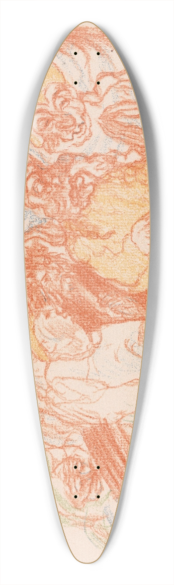 James Ensor - Calvary 39.3 inch art pintail longboard deck