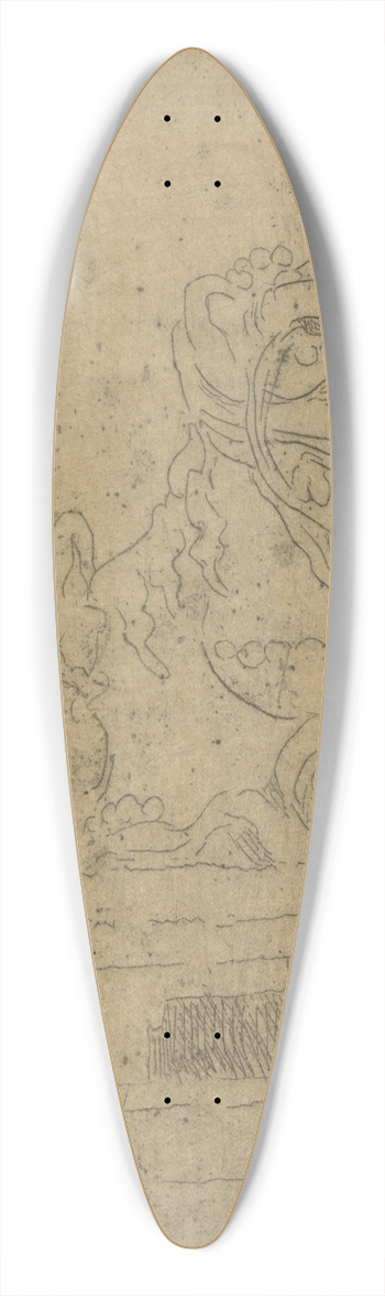 James Ensor - Chimaera 39.3 inch art pintail longboard deck