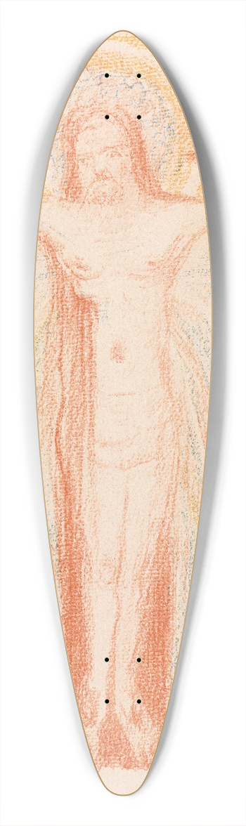 James Ensor - Christ Among the Murderers 39.3 inch art pintail longboard deck