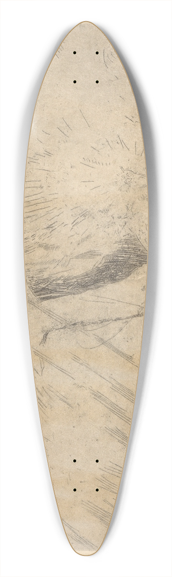 James Ensor - Christ calming the tempest 39.3 inch art pintail longboard deck