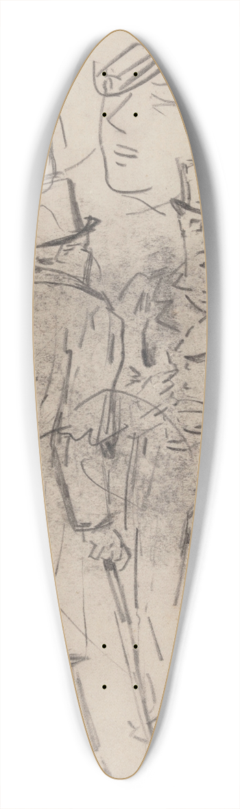 James Ensor - Copy after Grvin 39.3 inch art pintail longboard deck
