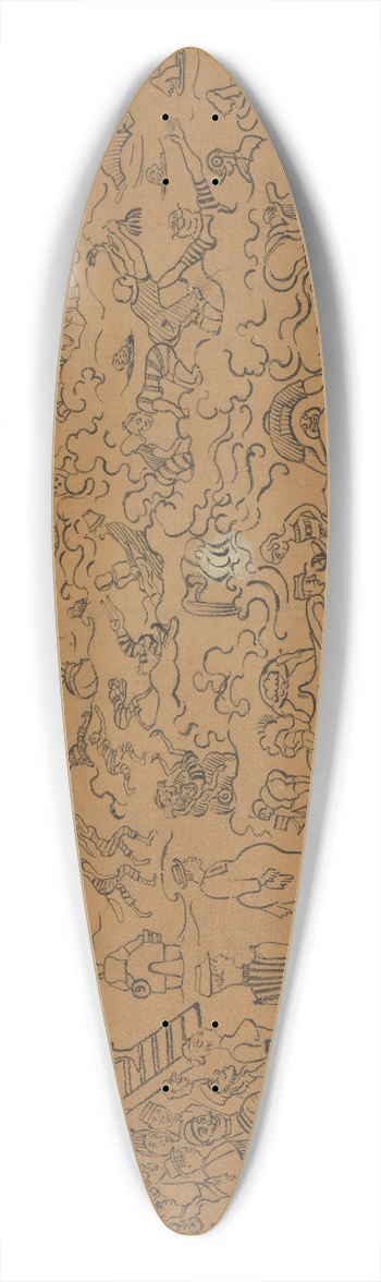James Ensor - De baden van Oostende 39.3 inch art pintail longboard deck