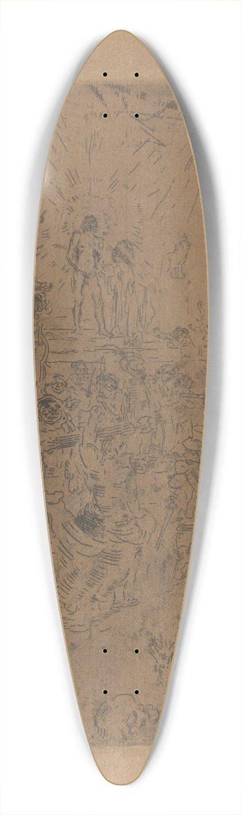 James Ensor - De bespotting van Christus (Ecce Homo) 39.3 inch art pintail longboard deck