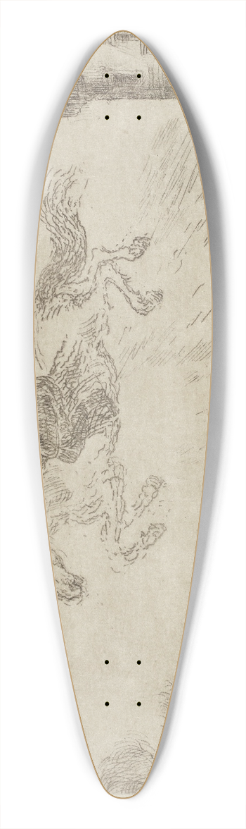 James Ensor - De engel des verderfs 39.3 inch art pintail longboard deck