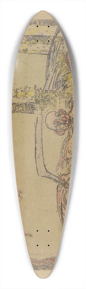 James Ensor - De ontucht 39.3 inch art pintail longboard deck