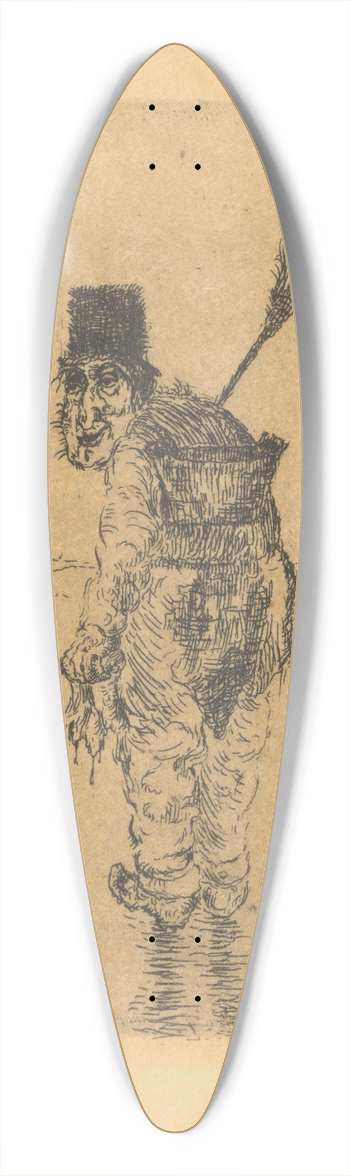James Ensor - De putruimer 39.3 inch art pintail longboard deck