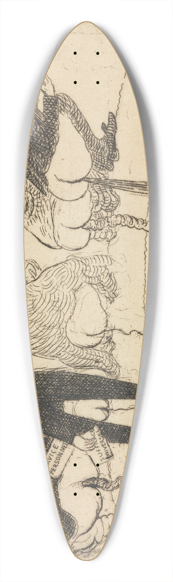 James Ensor - Doctrinal Nourishment 39.3 inch art pintail longboard deck