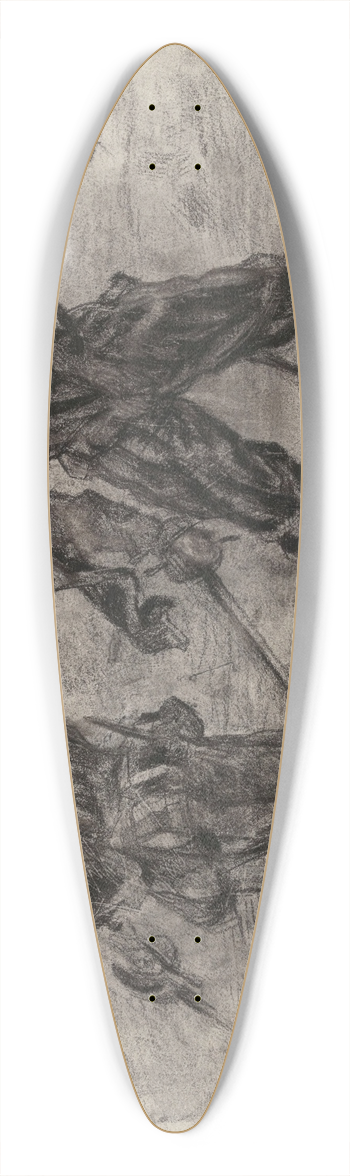 James Ensor - Don Quixote 39.3 inch art pintail longboard deck
