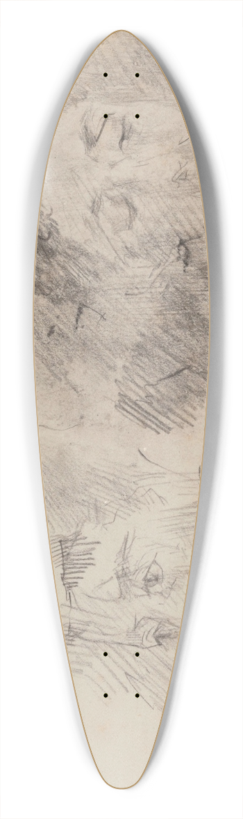 James Ensor - Ensors Mother 39.3 inch art pintail longboard deck