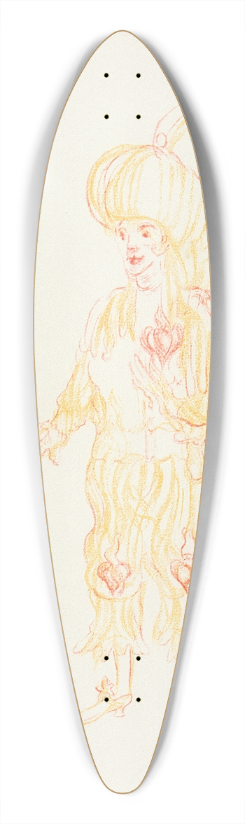 James Ensor - Fifrelin 39.3 inch art pintail longboard deck