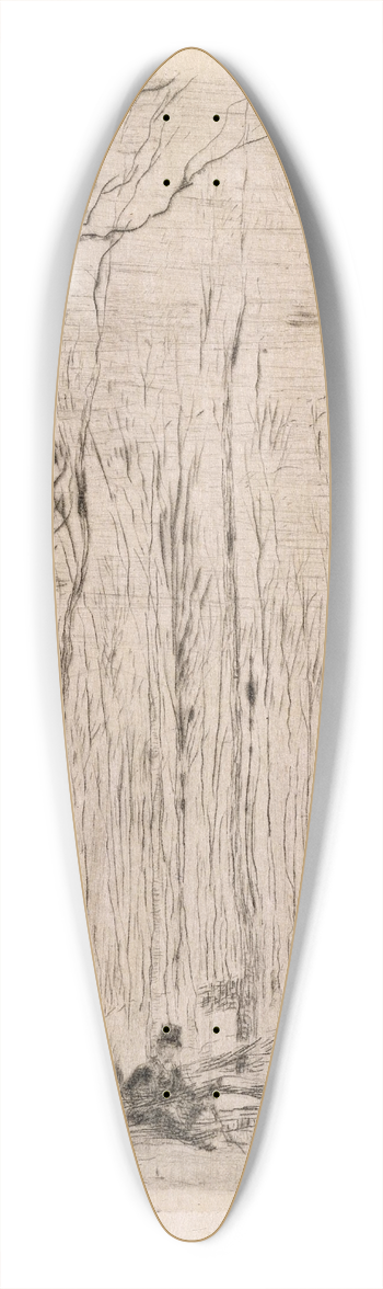 James Ensor - Forest at Groenendael 39.3 inch art pintail longboard deck